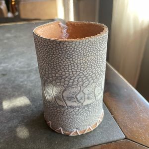 Leather koozie